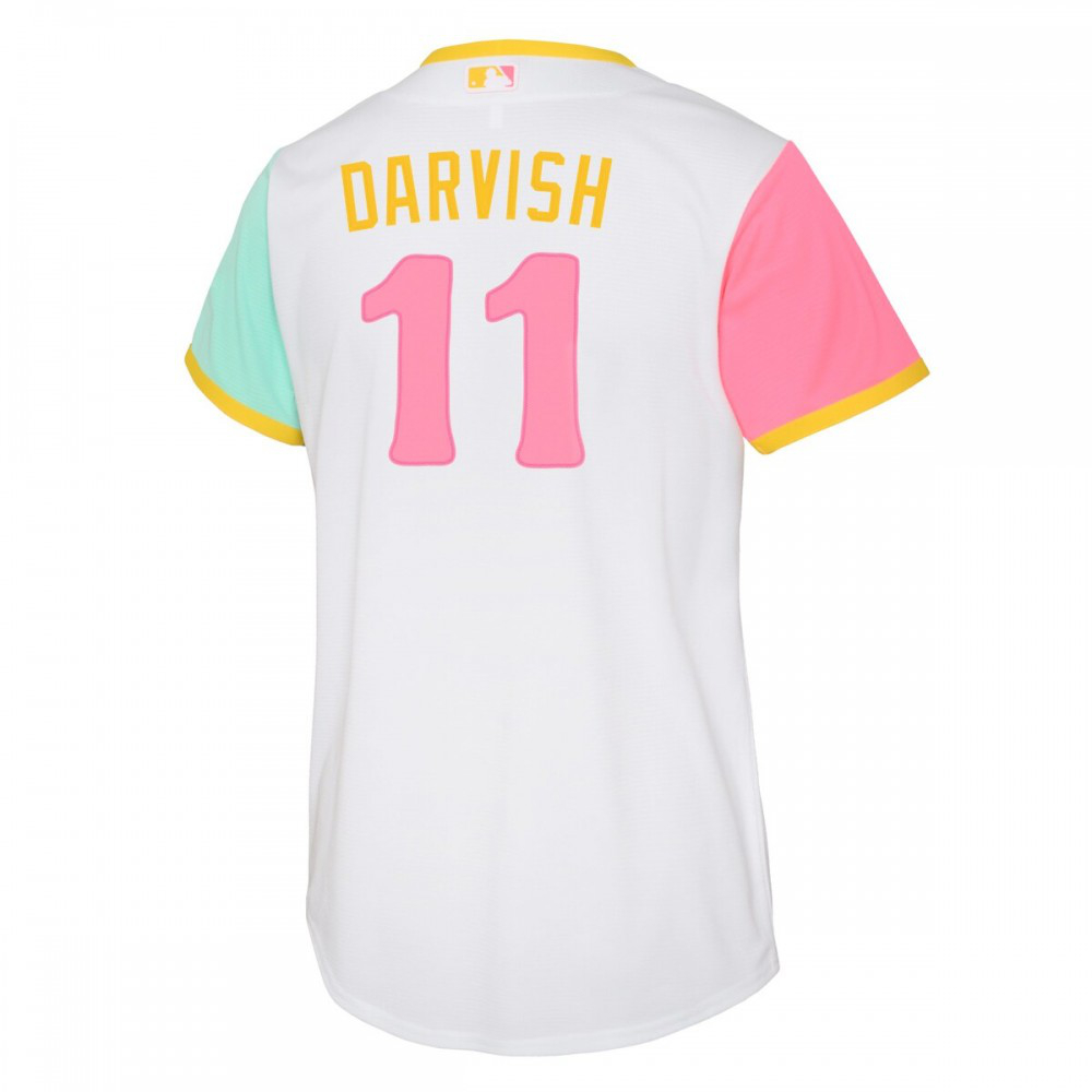 Yu Darvish San Diego Padres Youth 2022 City Connect Replica Player Jersey - White-Pro Kit Vault | Brand New 26/27 Sports Jerseys